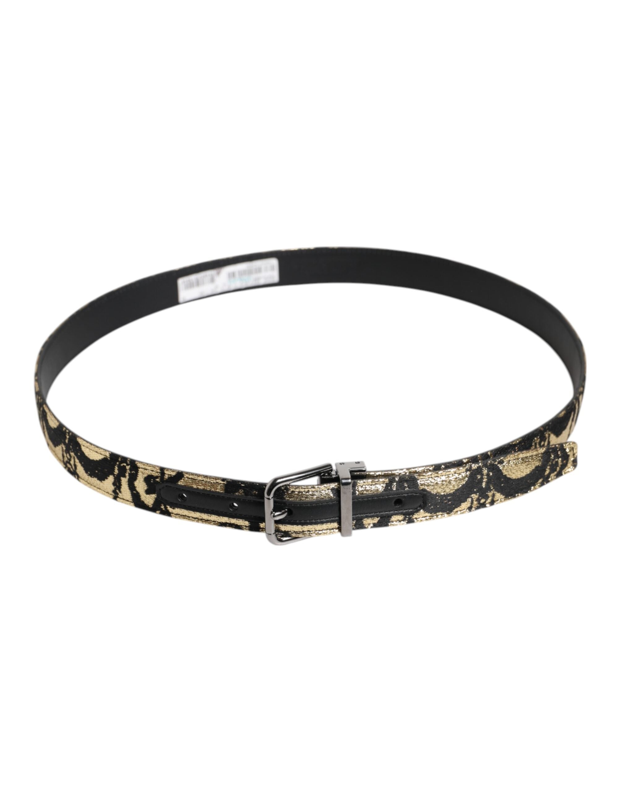 Dolce & Gabbana Multicolor Jacquard Leather Metal Buckle Belt -   -  Dolce & Gabbana. Dolce & Gabbana Multicolor Jacquard Leather Metal Buckle Belt -   -  Dolce & Gabbana.