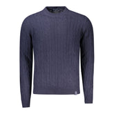 North Sails Blue Wool Men Sweater -   -  North Sails.