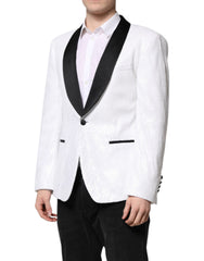 Dolce & Gabbana White Nylon Single Breasted Coat Blazer -   -  Dolce & Gabbana.