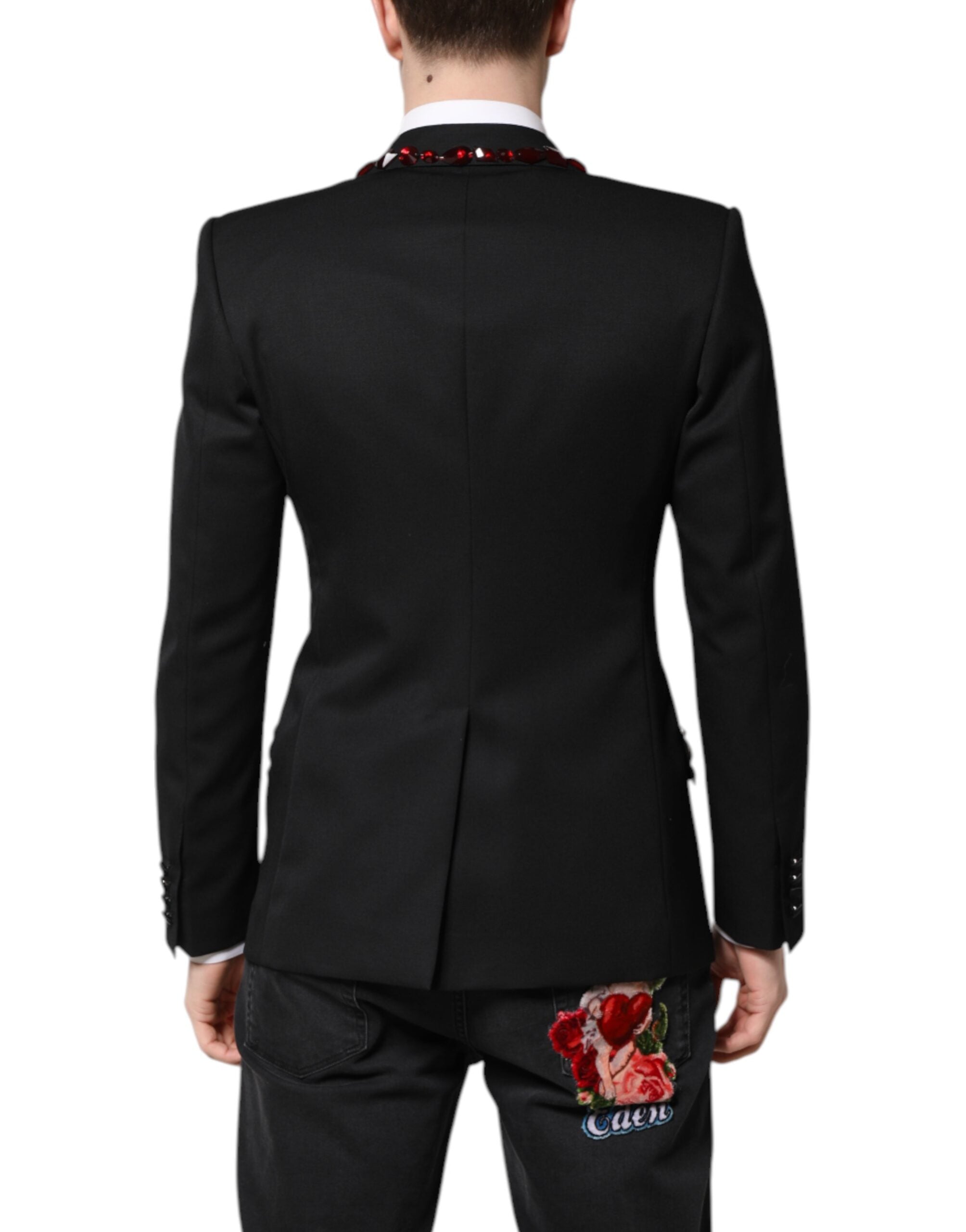 Dolce & Gabbana Black SICILIA CrystalEmbellished Coat Blazer -   -  Dolce & Gabbana. Dolce & Gabbana Black SICILIA CrystalEmbellished Coat Blazer -   -  Dolce & Gabbana.