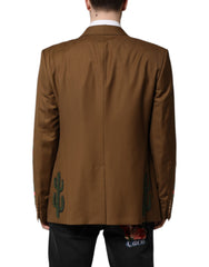 Dolce & Gabbana Brown MARTINI Single Breasted Coat Blazer -   -  Dolce & Gabbana.