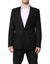 Dolce & Gabbana Black GOLD Single Breasted Suit Coat Blazer -   -  Dolce & Gabbana.