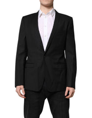 Dolce & Gabbana Black GOLD Single Breasted Suit Coat Blazer -   -  Dolce & Gabbana.