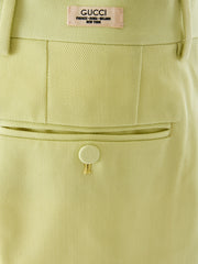 Gucci Lime Yellow Polyester Pants -   -  Gucci.