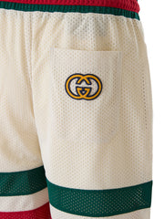 Gucci Cream polyester  Logo Shorts -   -  Gucci.