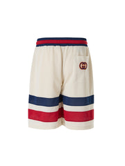 Gucci Cream polyester Logo Shorts -   -  Gucci.
