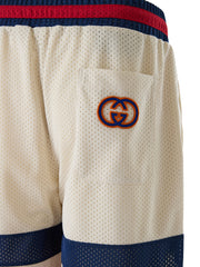 Gucci Cream polyester Logo Shorts -   -  Gucci.