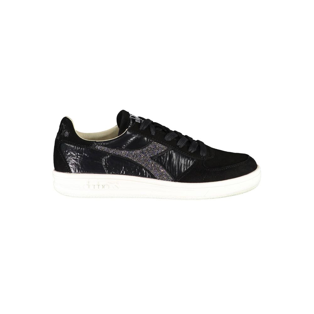 Diadora Black Leather Women Sneaker -   -  Diadora.