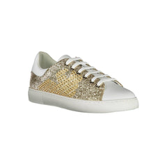 Emporio Armani Gold Polyester Women Sneaker -   -  Emporio Armani.