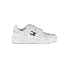 Tommy Hilfiger White Leather Women Sneaker -   -  Tommy Hilfiger.
