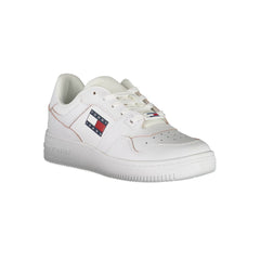 Tommy Hilfiger White Leather Women Sneaker -   -  Tommy Hilfiger.