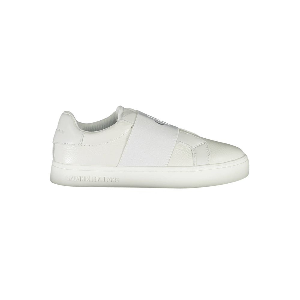 Calvin Klein White Leather Women Sneaker -   -  Calvin Klein.