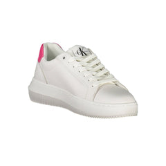 Calvin Klein White Leather Women Sneaker -   -  Calvin Klein.