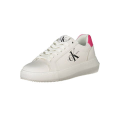 Calvin Klein White Leather Women Sneaker -   -  Calvin Klein.