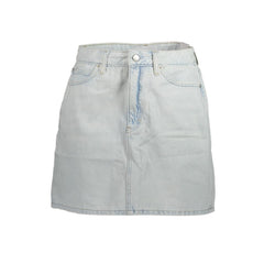 Calvin Klein Light Blue Cotton Women Skirt -   -  Calvin Klein.