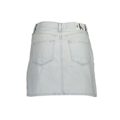 Calvin Klein Light Blue Cotton Women Skirt -   -  Calvin Klein.