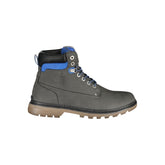 U.S. POLO ASSN. Elegant Gray High Lace-Up Boots with Logo Detail -   -  U.S. POLO ASSN..