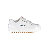 Fila Chic White Wedge Sneakers with Embroidered Detail -   -  Fila.