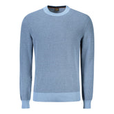 Hugo Boss Blue Cotton Men Sweater -   -  Hugo Boss.
