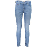 Tommy Hilfiger Light Blue Cotton Women Skinny Jean -   -  Tommy Hilfiger.