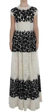 Dolce & Gabbana Floral Lace Ricamo Long Ball Maxi Dress -   -  Dolce & Gabbana.