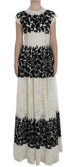 Dolce & Gabbana Floral Lace Ricamo Long Ball Maxi Dress -   -  Dolce & Gabbana.
