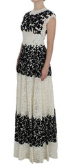 Dolce & Gabbana Floral Lace Ricamo Long Ball Maxi Dress -   -  Dolce & Gabbana.