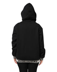 Dolce & Gabbana Black Cotton Hooded Full Zip Sweatshirt Sweater -   -  Dolce & Gabbana.