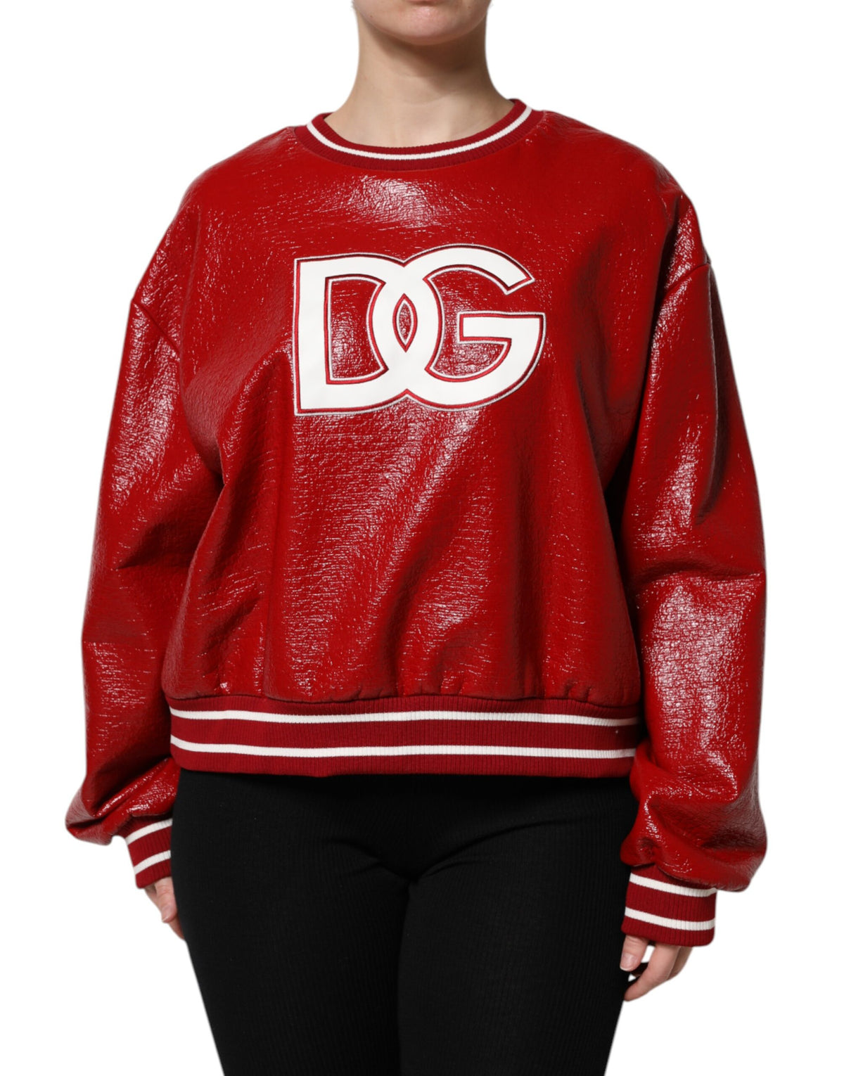 Dolce & Gabbana Red Wool DGLogo Embroidery Pullover Sweater -   -  Dolce & Gabbana.