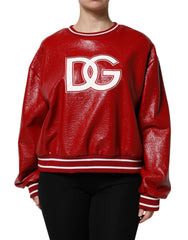 Dolce & Gabbana Red Wool DGLogo Embroidery Pullover Sweater -   -  Dolce & Gabbana.