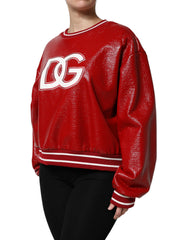 Dolce & Gabbana Red Wool DGLogo Embroidery Pullover Sweater -   -  Dolce & Gabbana.