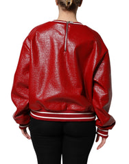 Dolce & Gabbana Red Wool DGLogo Embroidery Pullover Sweater -   -  Dolce & Gabbana.