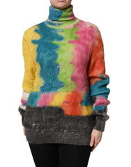 Dolce & Gabbana Multicolor Mohair Turtleneck Pullover Sweater -   -  Dolce & Gabbana.