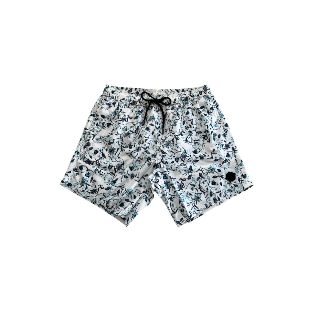 Trussardi Beachwear White Polyester Men Swim Short -   -  Trussardi Beachwear.