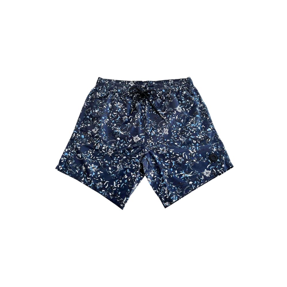 Trussardi Beachwear Blue Polyester Men Swim Shorts -   -  Trussardi Beachwear.