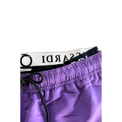 Trussardi Beachwear Purple Polyester Men's Swim Short -   -  Trussardi Beachwear.
