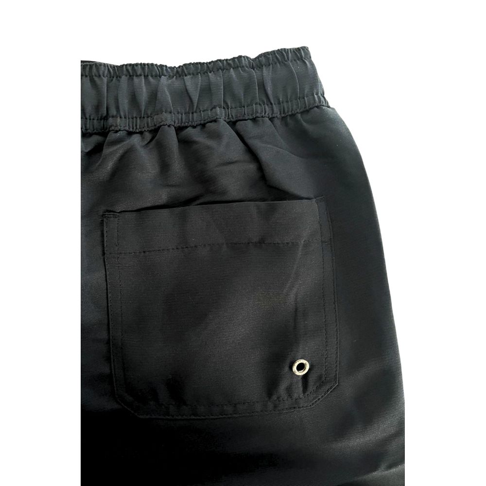 Trussardi Beachwear Black Polyester Men Swim Shorts -   -  Trussardi Beachwear. Trussardi Beachwear Black Polyester Men Swim Shorts -   -  Trussardi Beachwear.