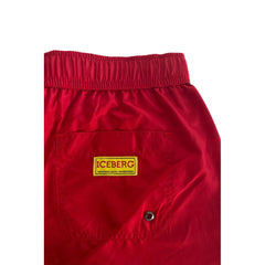 Iceberg Red Polyester Men Swim Short -   -  Iceberg.