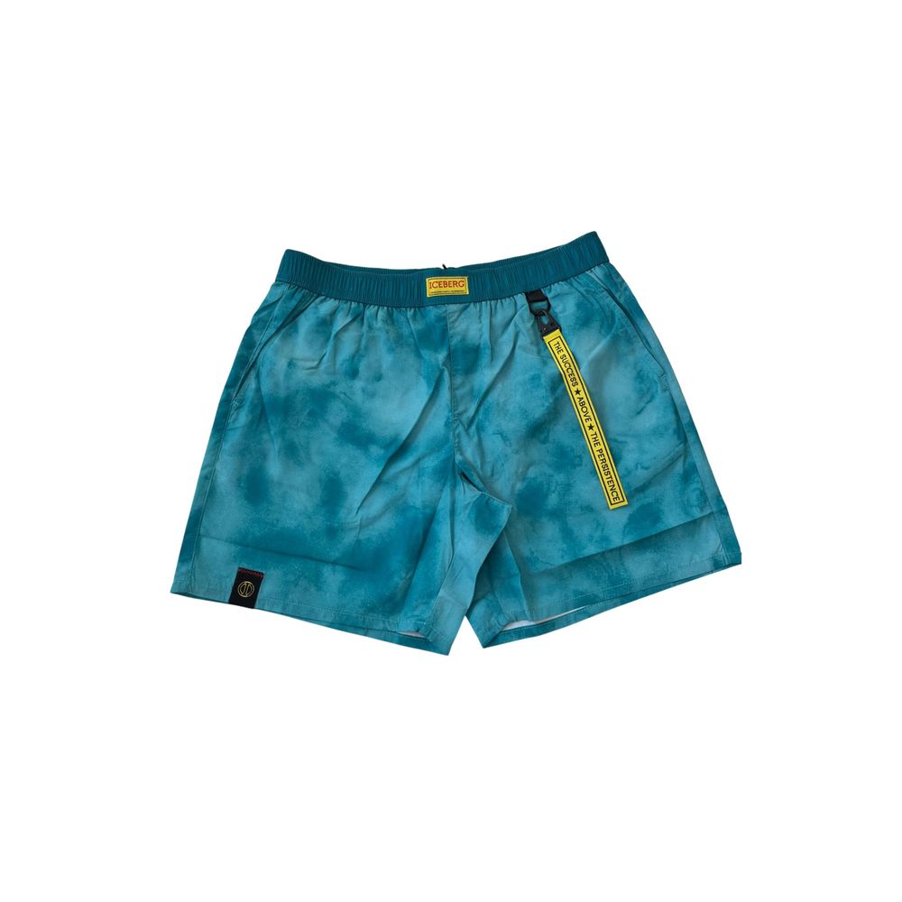Iceberg Light Blue Polyester Men Swim Short -   -  Iceberg.