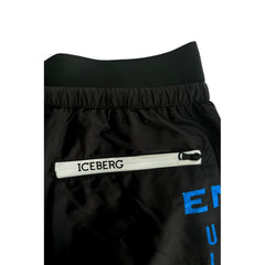 Iceberg Black Polyester Men's Swim Short -   -  Iceberg.