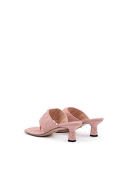 Gucci Mystic Pink Nappa Charlotte Leather Sandals -   -  Gucci.