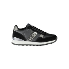 Napapijri Chic Black Lace-Up Sneakers with Contrast Detail -   -  Napapijri.