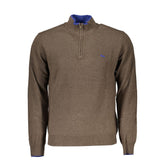 Harmont & Blaine Half-Zip Contrast Detail Sweater -   -  Harmont & Blaine.