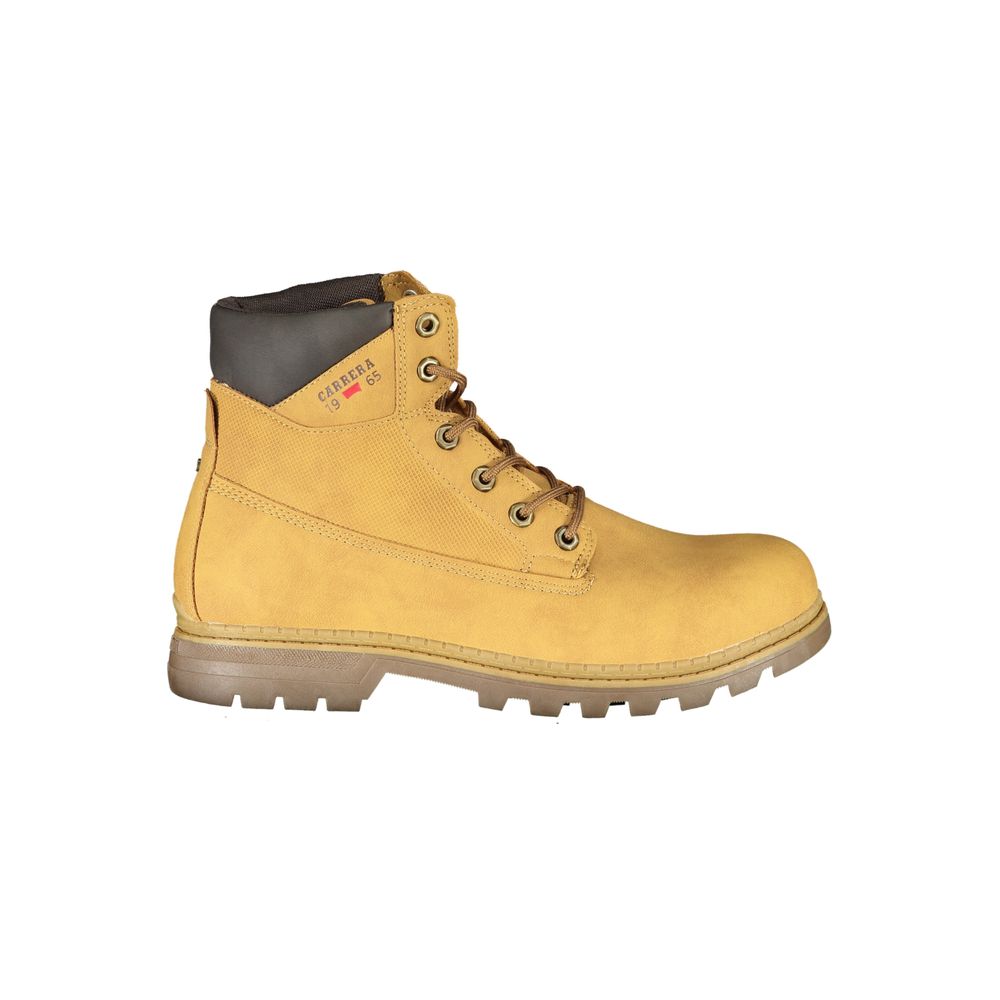 Carrera Vibrant Yellow Lace-Up Boots with Logo Detail -   -  Carrera.