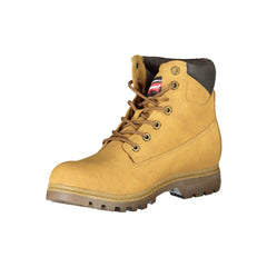 Carrera Vibrant Yellow Lace-Up Boots with Logo Detail -   -  Carrera.