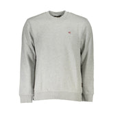 Napapijri Gray Cotton Men Sweater -   -  Napapijri.