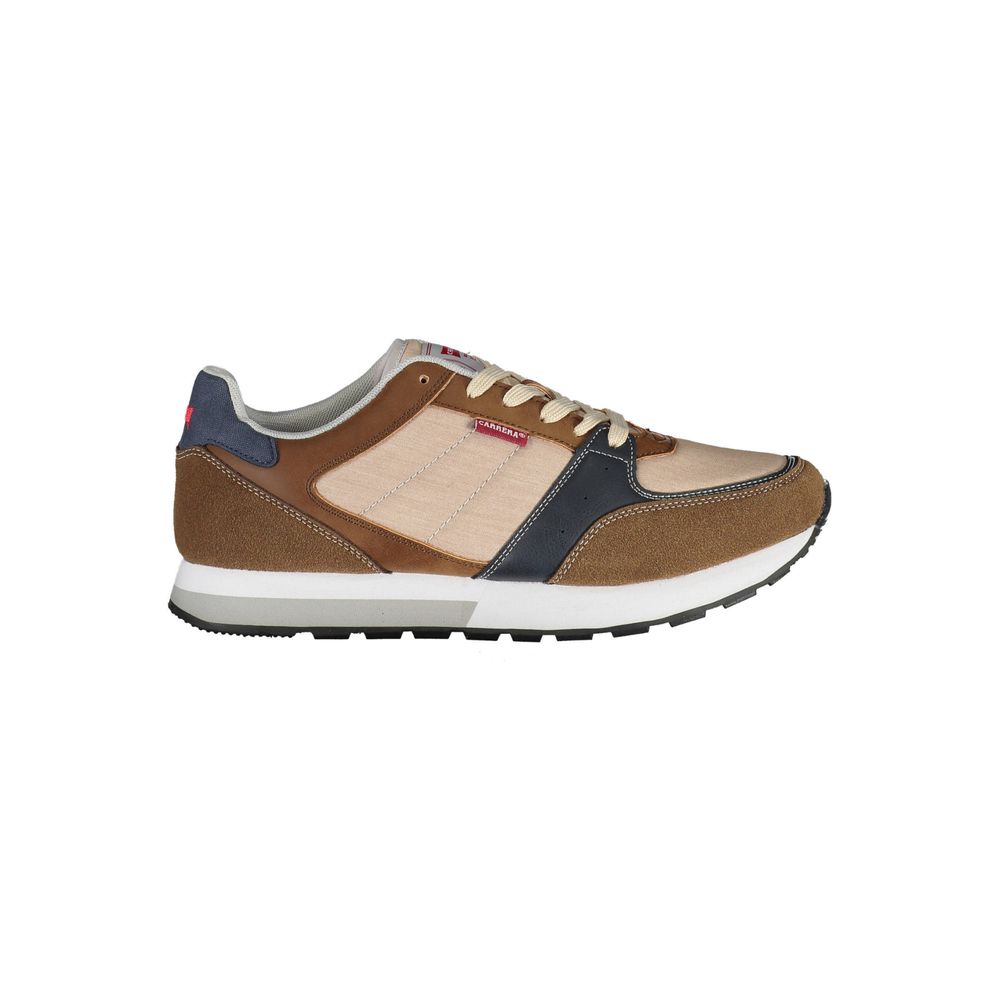 Carrera Brown Eco Leather Men Sneaker -   -  Carrera.