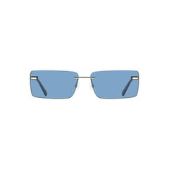 Calvin Klein Blue Metal Women Sunglass -   -  Calvin Klein.