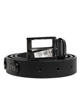 Dolce & Gabbana Black Luxury Leather DG Studs Buckle Belt -   -  Dolce & Gabbana.