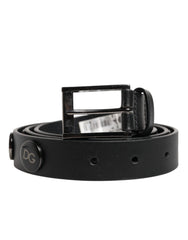 Dolce & Gabbana Black Luxury Leather DG Studs Buckle Belt -   -  Dolce & Gabbana.